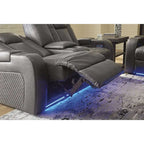 Signature Design by Ashley Fyne-Dyme Power Reclining Loveseat with Console - 74 W x 43 D x 43 H