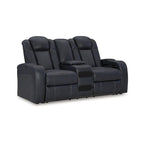 Signature Design by Ashley Fyne-Dyme Power Reclining Loveseat with Console - 74 W x 43 D x 43 H