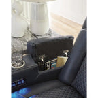 Signature Design by Ashley Fyne-Dyme Power Reclining Loveseat with Console - 74 W x 43 D x 43 H