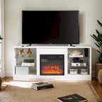 58 W Fireplace TV Stand with 18  Fireplace, LED Light, USB Outlet - 58 W*15.5 D*24.4 H