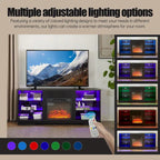 58 W Fireplace TV Stand with 18  Fireplace, LED Light, USB Outlet - 58 W*15.5 D*24.4 H
