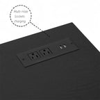 58 W Fireplace TV Stand with 18  Fireplace, LED Light, USB Outlet - 58 W*15.5 D*24.4 H