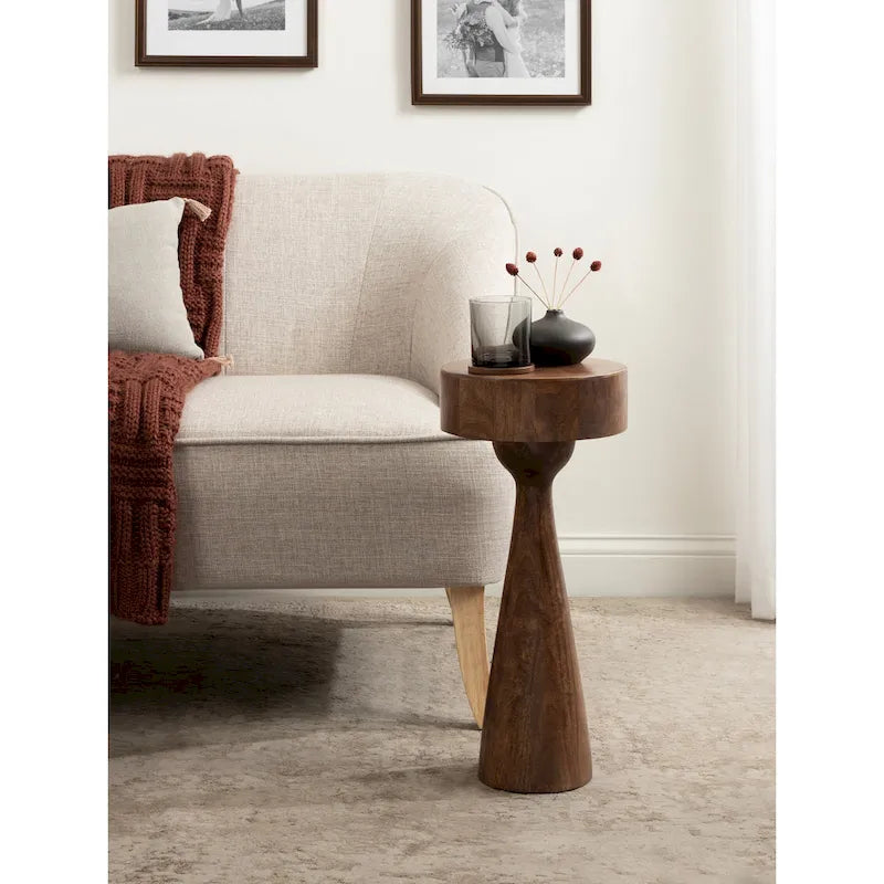 Kate and Laurel Solbrett Wood Drink Table