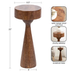 Kate and Laurel Solbrett Wood Drink Table