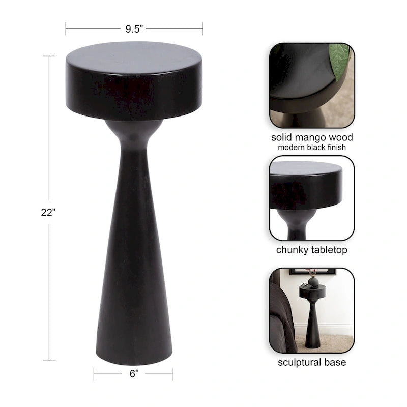 Kate and Laurel Solbrett Wood Drink Table