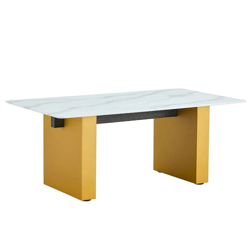 Modern minimalist transparent tempered glass coffee table