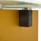 Modern minimalist transparent tempered glass coffee table