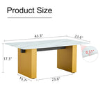 Modern minimalist transparent tempered glass coffee table