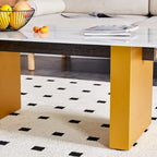 Modern minimalist transparent tempered glass coffee table