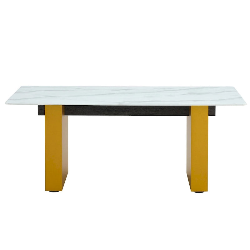 Modern minimalist transparent tempered glass coffee table