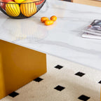 Modern minimalist transparent tempered glass coffee table