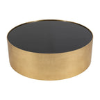 Sagebrook Home Modern Glam Wood Round Glass Coffee and End Table