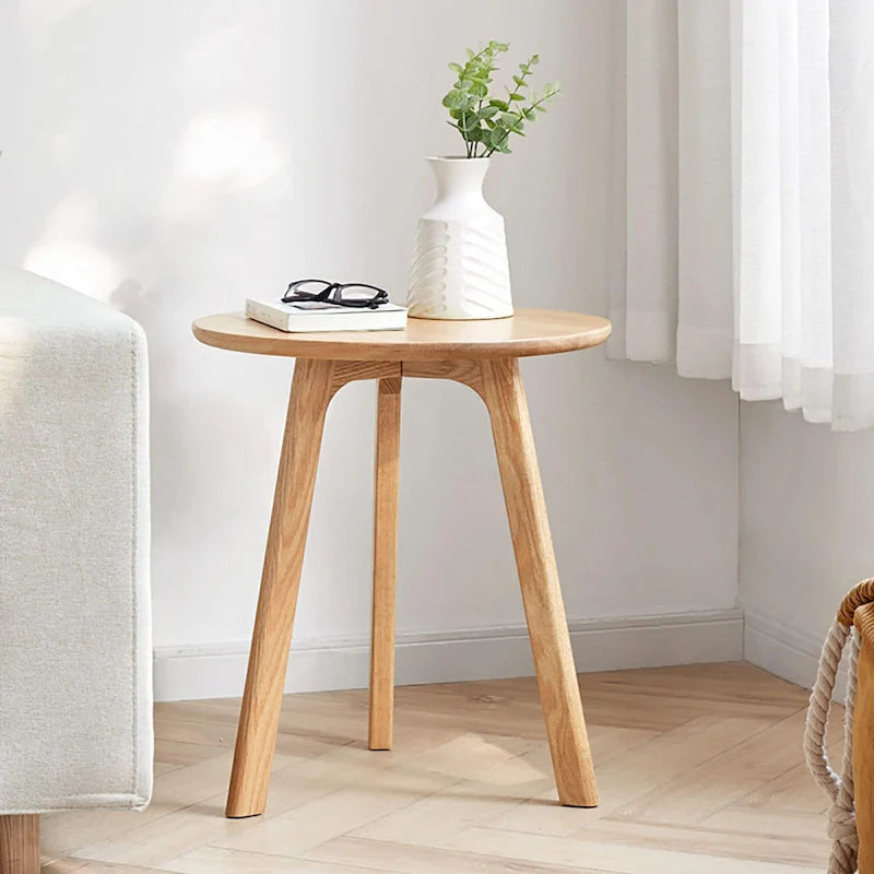 Small Round End Table Side Table