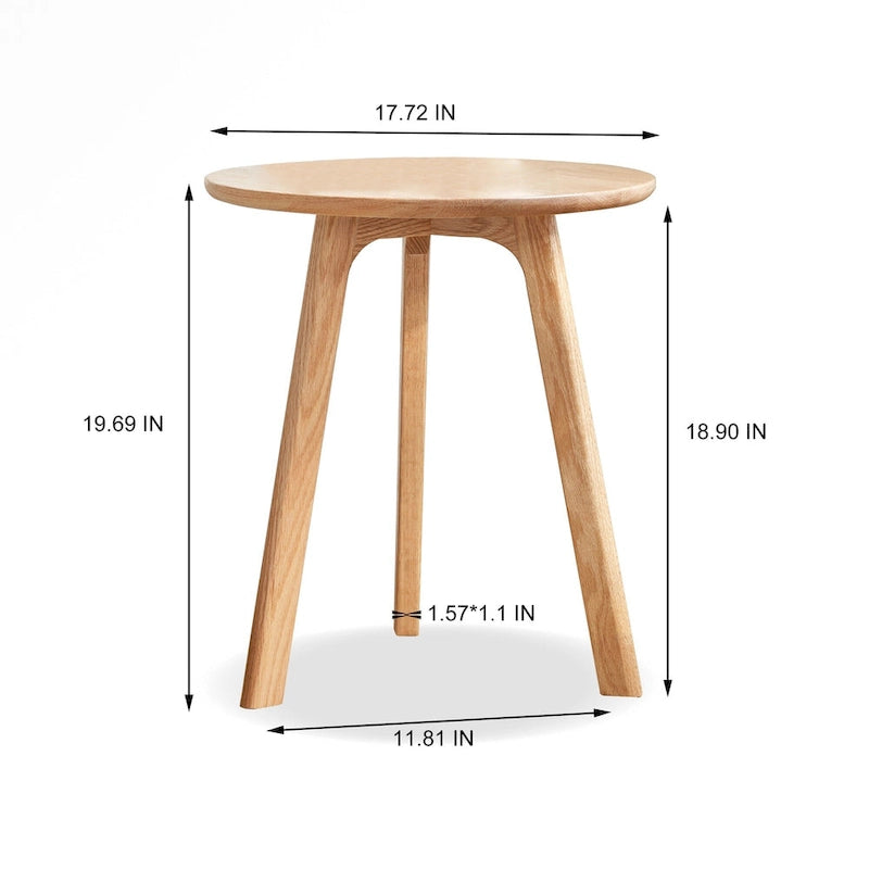 Small Round End Table Side Table