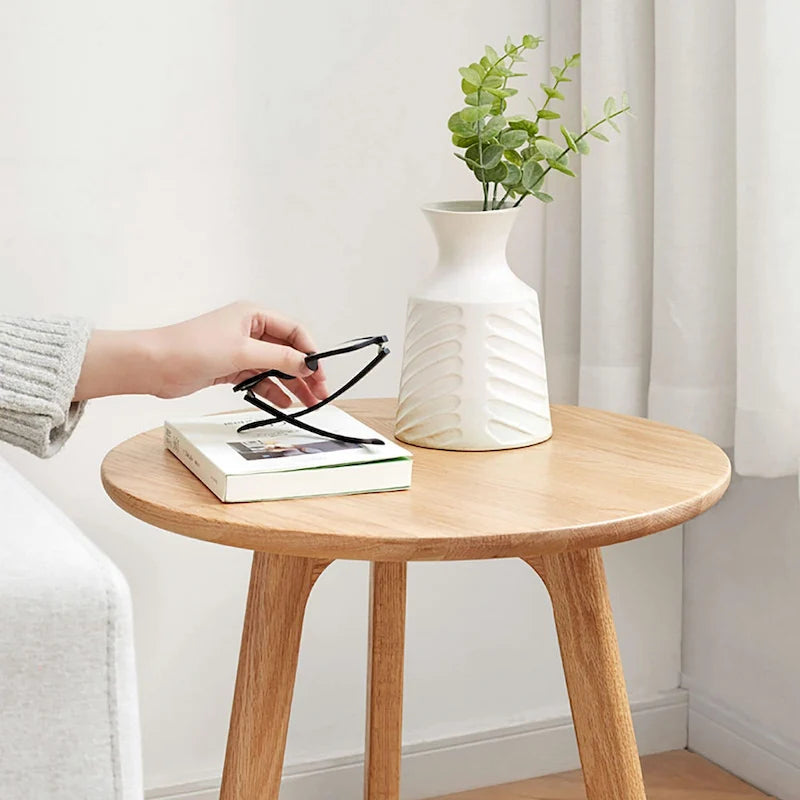 Small Round End Table Side Table