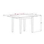 East West Furniture Kitchen Table Set Consists of a Rectangle Dining Table and Parson Chairs, Mahogany (Pieces Options)