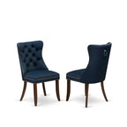 East West Furniture Kitchen Table Set Consists of a Rectangle Dining Table and Parson Chairs, Mahogany (Pieces Options)