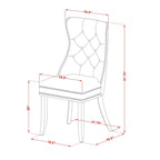 East West Furniture Kitchen Table Set Consists of a Rectangle Dining Table and Parson Chairs, Mahogany (Pieces Options)