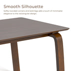 Furniture of America Beau I Mid-century Walnut 5-Piece Rectangle Dining Table Set