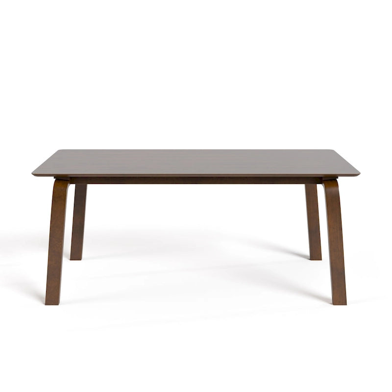 Furniture of America Beau I Mid-century Walnut 5-Piece Rectangle Dining Table Set