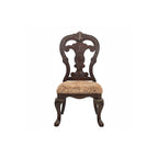 Shelby Cherry Traditional Fabric Oval Double Pedestal Dining Room Set