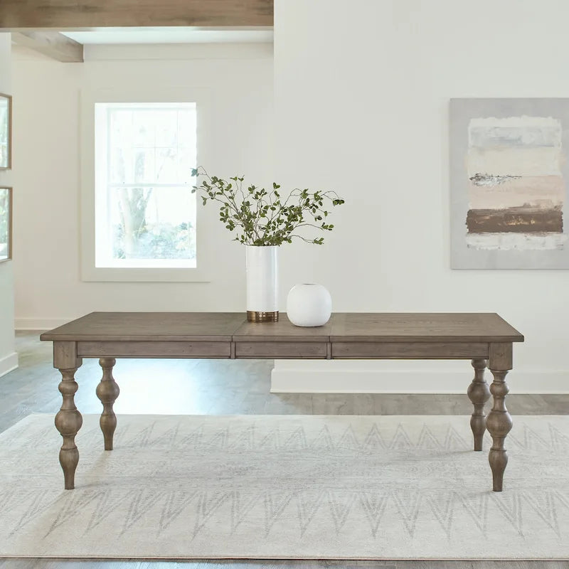 Americana Farmhouse Dusty Taupe 6 Piece Rectangular Table Set
