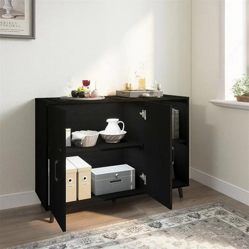 Kitchen Sideboard with 2 Door 2 Shelves - 15 D x 41.7 W x 32.6 H