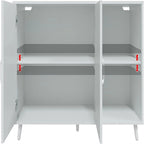 Kitchen Sideboard with 2 Door 2 Shelves - 15 D x 41.7 W x 32.6 H