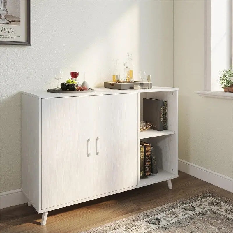 Kitchen Sideboard with 2 Door 2 Shelves - 15 D x 41.7 W x 32.6 H