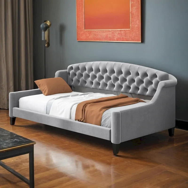 Full Size Modern Luxury Tufted Button Daybed,Multifunctional Design,No Box Spring Required
