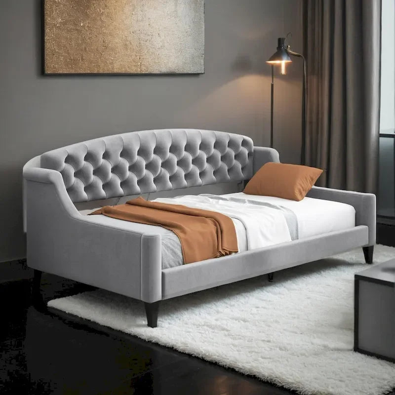 Full Size Modern Luxury Tufted Button Daybed,Multifunctional Design,No Box Spring Required