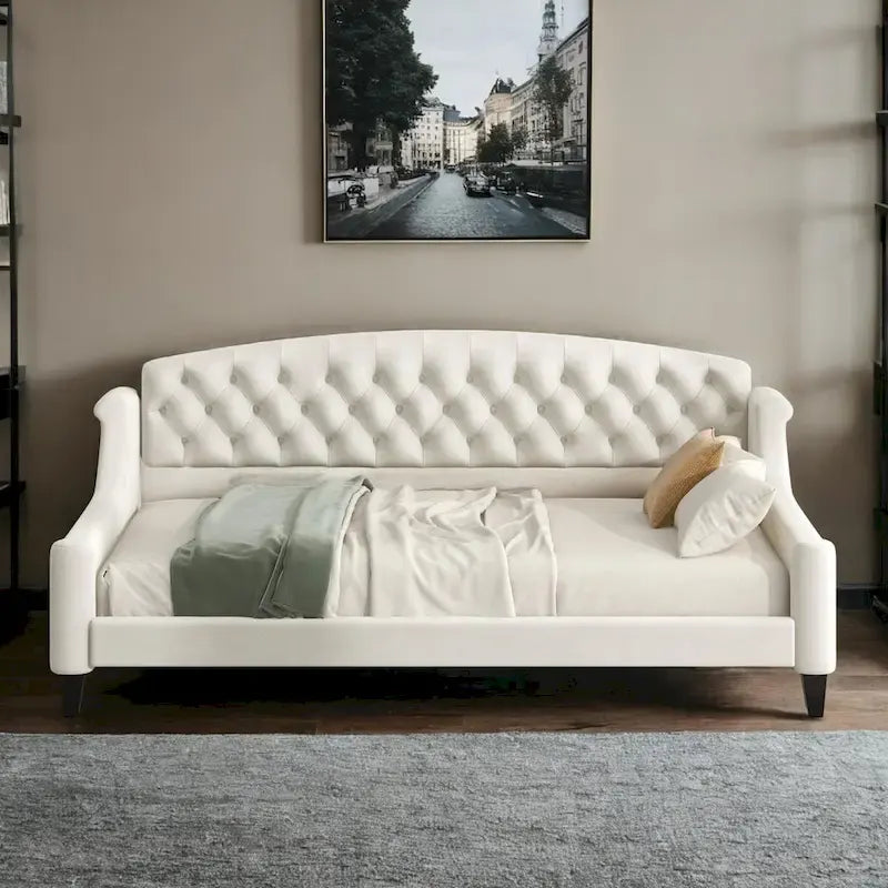 Full Size Modern Luxury Tufted Button Daybed,Multifunctional Design,No Box Spring Required
