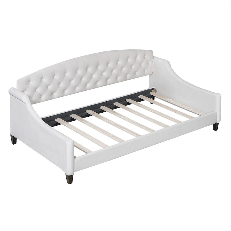 Full Size Modern Luxury Tufted Button Daybed,Multifunctional Design,No Box Spring Required