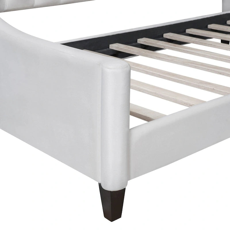 Full Size Modern Luxury Tufted Button Daybed,Multifunctional Design,No Box Spring Required