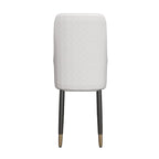 Allure Dining Chairs with Fabric/Leather Seat and Black Oak Wood Legs by LeisureMod
