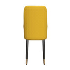 Allure Dining Chairs with Fabric/Leather Seat and Black Oak Wood Legs by LeisureMod