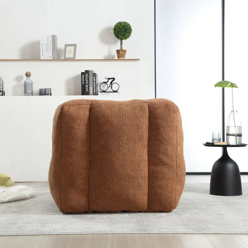 Comfortable Bean Bag for Adults and Children, Super Soft Lazy Sofa Chair with Foam and Ottoman