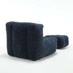 Comfortable Bean Bag for Adults and Children, Super Soft Lazy Sofa Chair with Foam and Ottoman