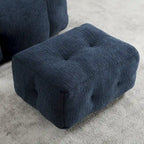 Comfortable Bean Bag for Adults and Children, Super Soft Lazy Sofa Chair with Foam and Ottoman