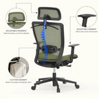 FlexiSpot Ergonomic Office Desk Chair 360 Swivel Height Adjustable Mesh Chair Adjustable Headrest, Lumbar Support, Armrest