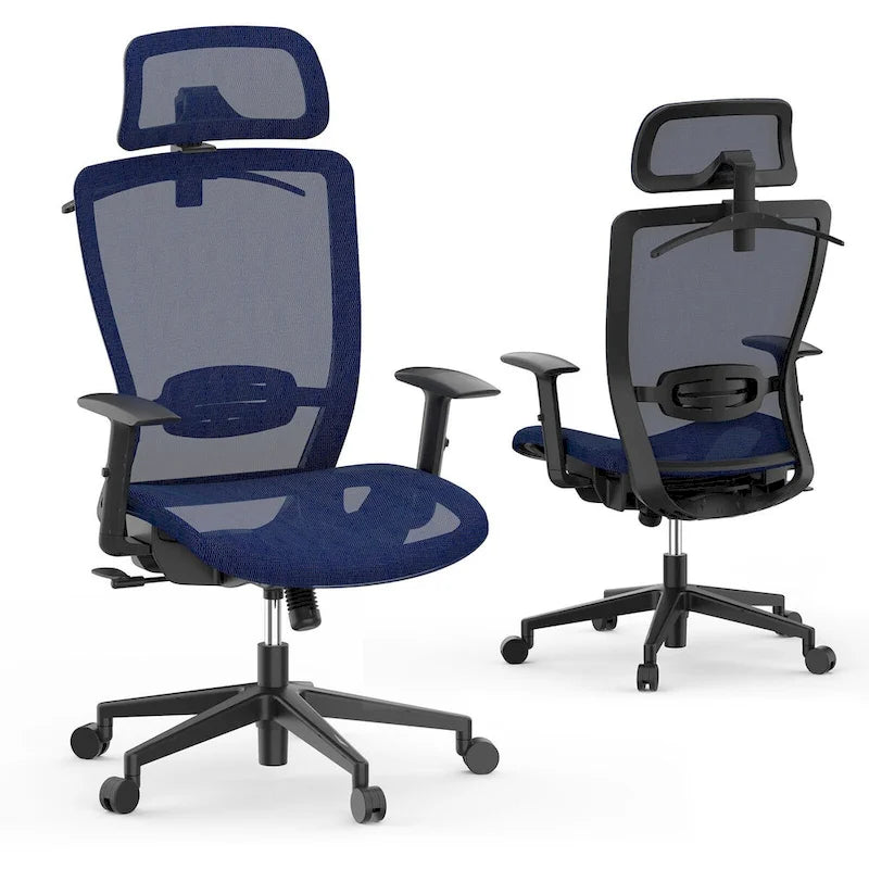 FlexiSpot Ergonomic Office Desk Chair 360 Swivel Height Adjustable Mesh Chair Adjustable Headrest, Lumbar Support, Armrest