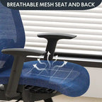 FlexiSpot Ergonomic Office Desk Chair 360 Swivel Height Adjustable Mesh Chair Adjustable Headrest, Lumbar Support, Armrest