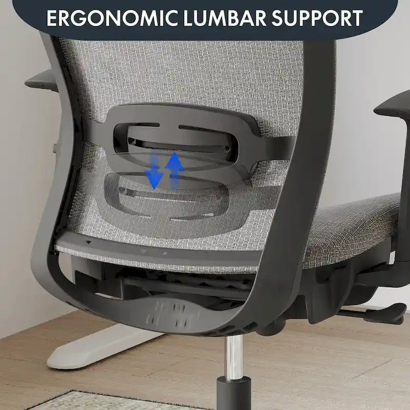FlexiSpot Ergonomic Office Desk Chair 360 Swivel Height Adjustable Mesh Chair Adjustable Headrest, Lumbar Support, Armrest