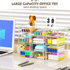 Desk Organizers And Accessories With 13 Drawers - 12.4 D x 9.84 W x 7 H