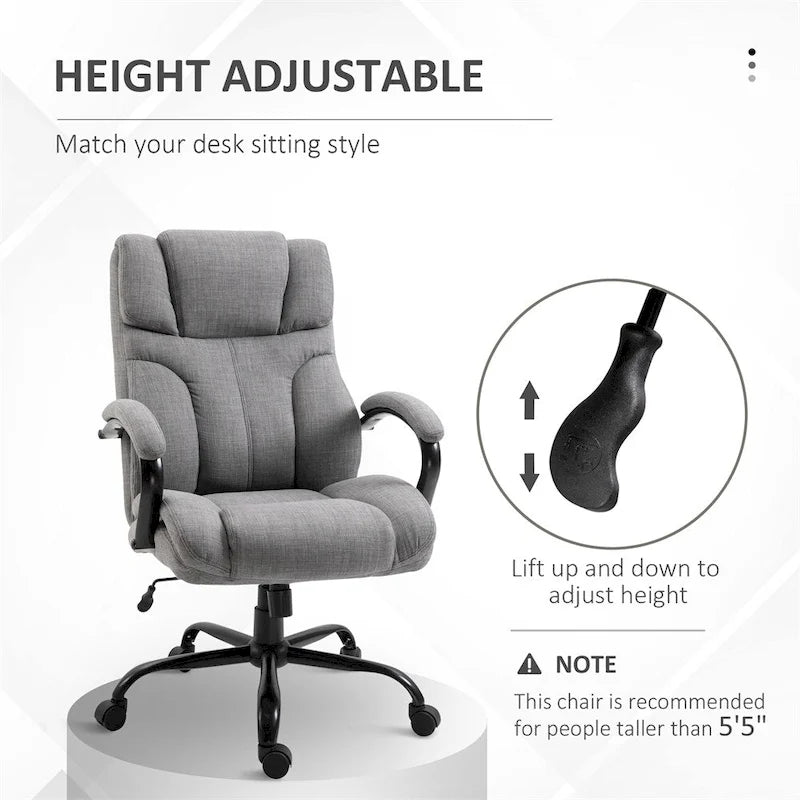 Big & Tall Office Chair w/Wide Seat,Ergonomic Executive Computer Chair
