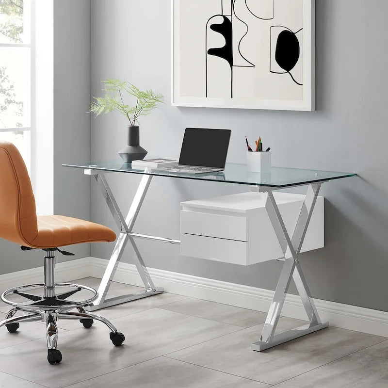 Sector 56  Glass Top Glass Office Desk