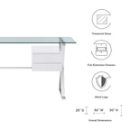 Sector 56  Glass Top Glass Office Desk