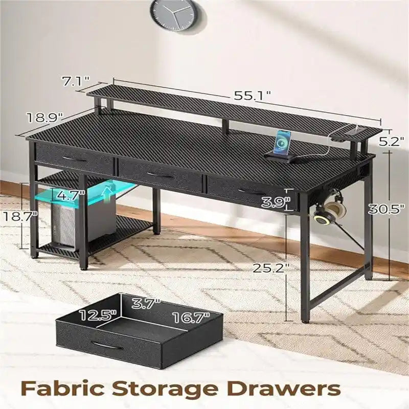 Computer Desk with Power