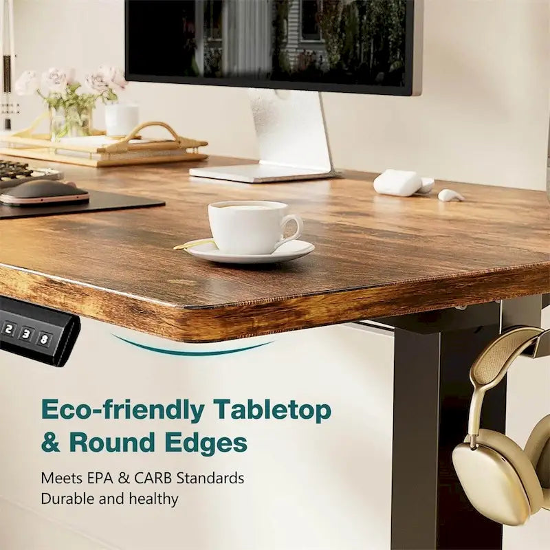 Electric Height Adjustable Standing Desk,Sit to Stand Computer Desk