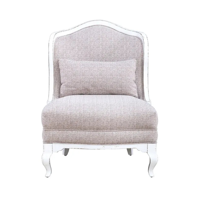 Magnolia Manor Antique White Upholstered Accent Chair